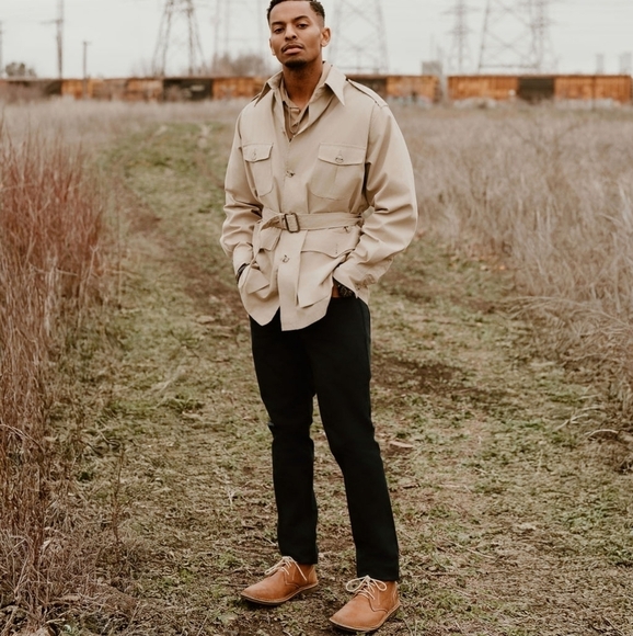 Men's Steve Madden High Top Leather Chukkas Boots Brown 9.5 casual classic - Picture 2 of 13